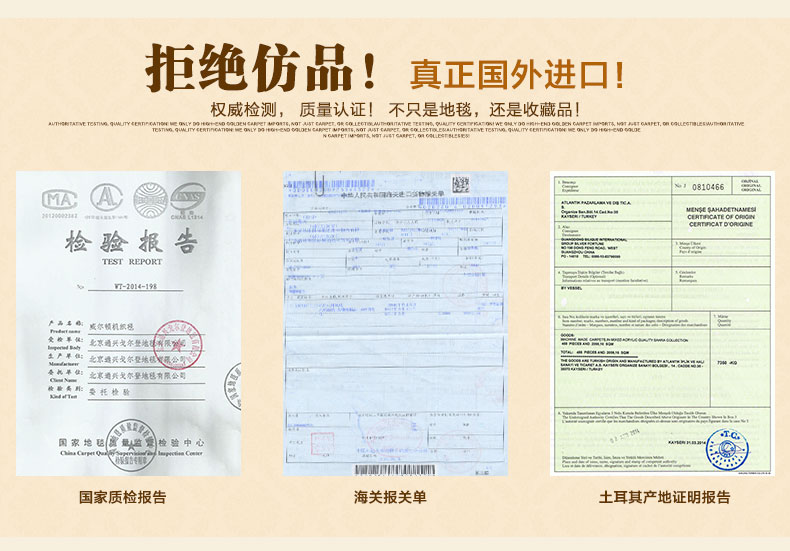 戈尔登地毯 土耳其进口 地毯客厅后现代简约 家用卧室时尚沙发茶几垫 土耳其进口0597A 240cmx330cm