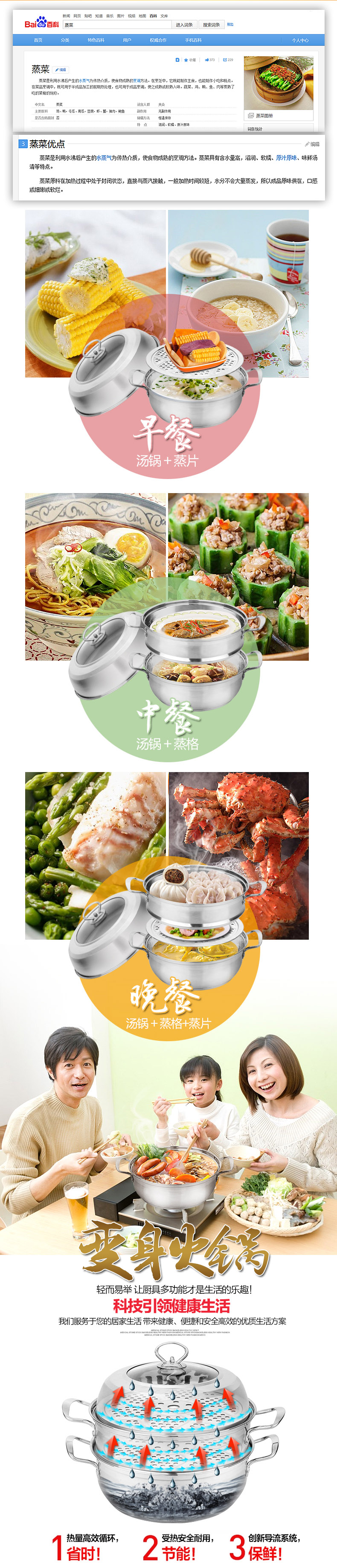 
                                                            康怡乐蒸锅 SUS304不锈钢双层二层蒸锅复底电磁炉通用锅具蒸笼火锅蒸锅礼盒装 蒸功夫28CM                