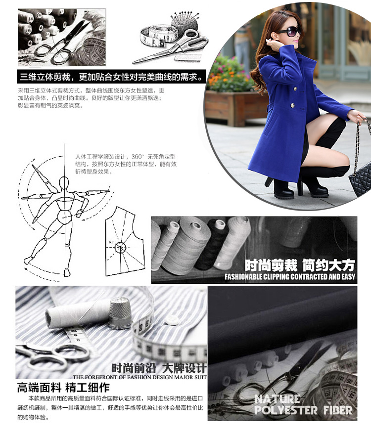
                                        埃德弗斯 风衣女中长款2017春秋新款女装韩版休闲修身显瘦破洞牛仔外套双排扣大码风衣外套女 图片色 L                