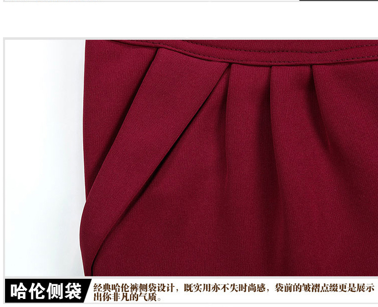 艾诺利亚女裤休闲裤女韩版大码小脚哈伦裤显瘦女裤子H4017-1 黑色加厚 L(115-122斤)