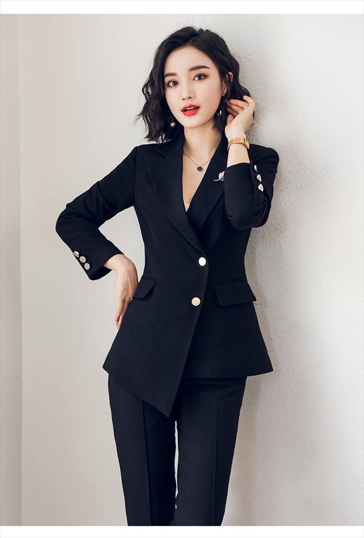 艾尚臣小西装女职业装女装套装新款时尚修身英伦女士职西服正装面试
