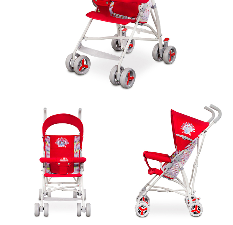 黄金宝贝(hjbb)轻便高景观可坐婴儿推车伞车 考啦紫