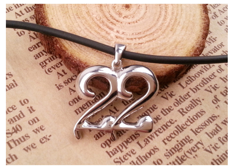 swm 925银项链男士女韩版时尚陈翔22项链数字情侣项链锁骨链生日礼物