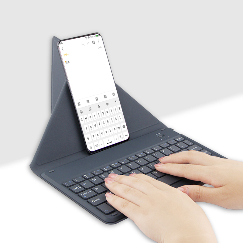 蓝牙键盘note920/10鼠标键盘套 简约灰【蓝牙键盘】三星手机无线键盘