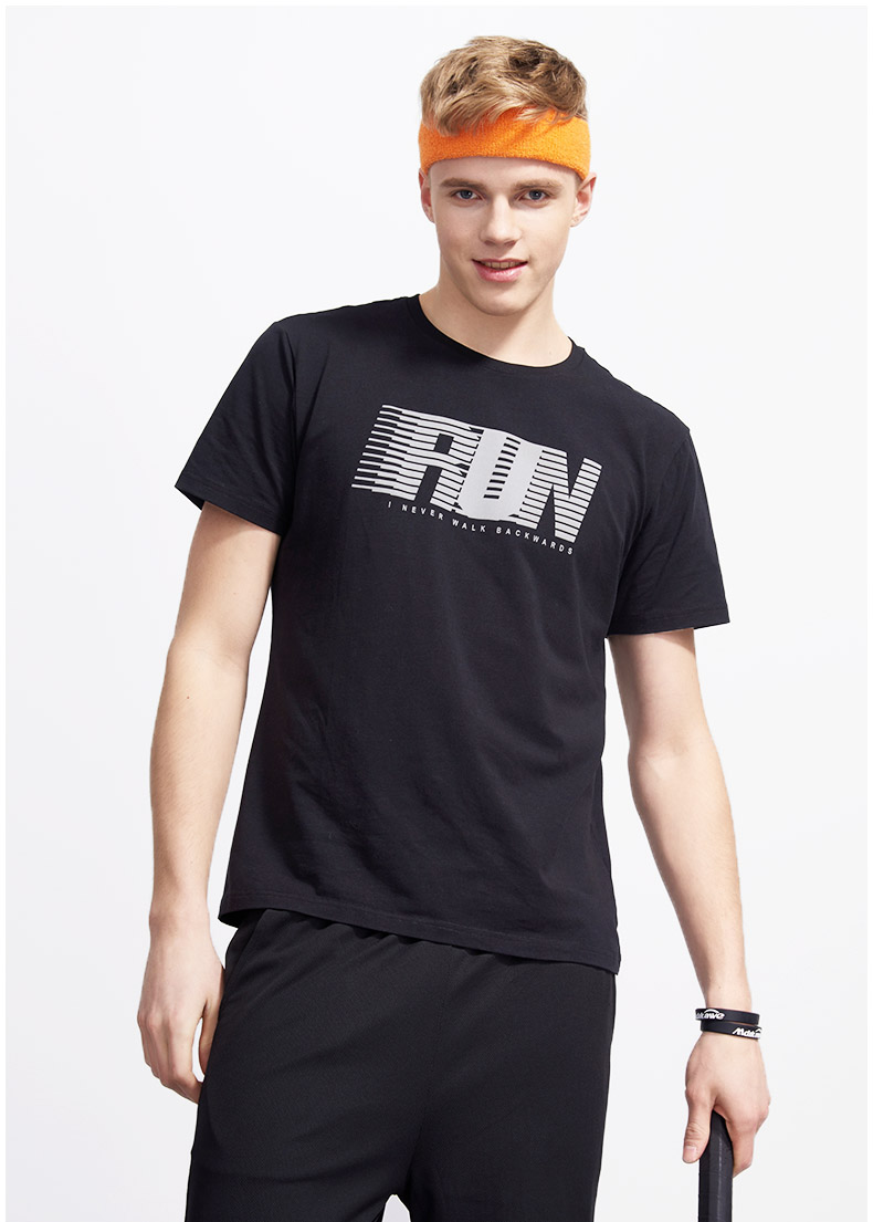 以纯线上品牌a21 2016夏装新品男装修身微弹字母印花圆领短袖t恤男