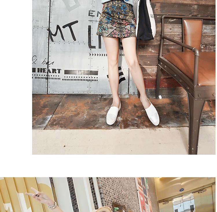 SMLN2015秋冬新短裙秋冬半身裙复古花色包臀裙48646 花色 M