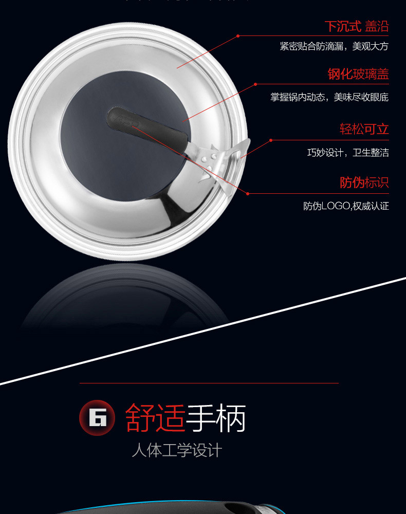
                                        
                                        爱仕达（ASD） 炒锅电磁炉通用无涂层炒菜锅32cm新三代不锈聚能旋风精铁锅WG8332ELX                