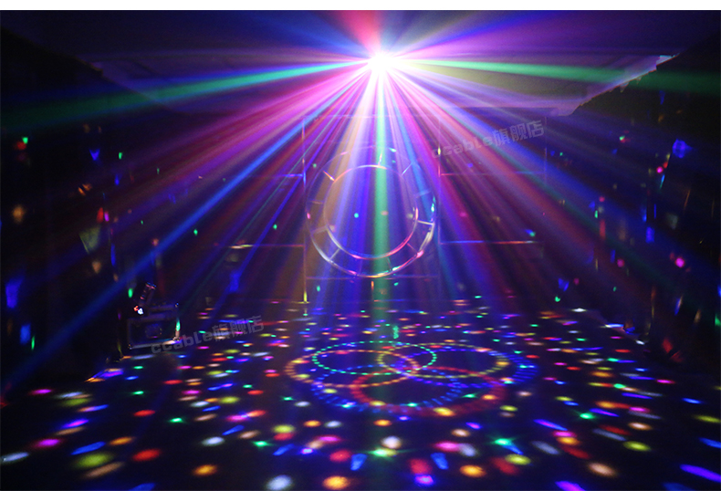 tv灯光设备舞台灯光酒吧灯宿舍蹦迪灯led水晶灯旋转灯光球七彩灯房间