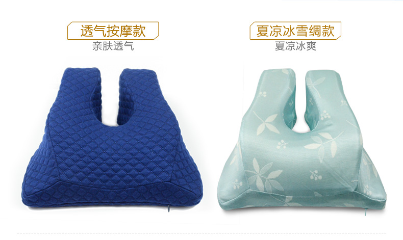 
                                        渐渐康 办公室午睡枕 U型趴睡枕 手枕抱枕靠枕记忆棉 午休神器 蓝色 36*35*12cm                