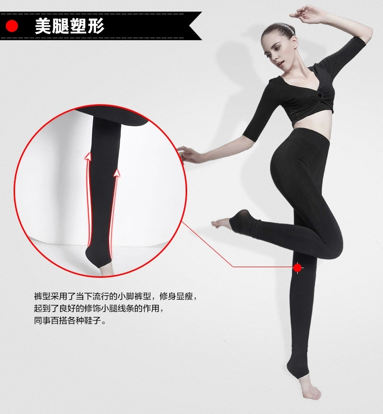 
                                        宝娜斯加绒加厚打底裤女 秋冬款外穿打底裤袜 假透肉秋季显瘦修身厚款裤袜 假透肉加绒打底裤 均码                