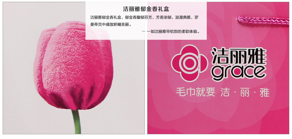 
                                        洁丽雅毛巾 毛巾纯棉 经典时尚毛巾2件套 运动毛巾 洗脸毛巾礼盒套装 企业团购精选礼品 郁金香礼盒 两件套                