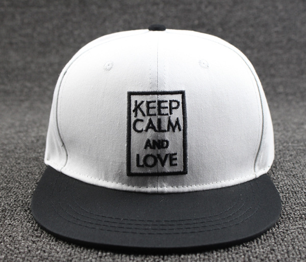 棒球帽子春夏 刺绣字母平沿嘻哈帽 男女士bd 黑色