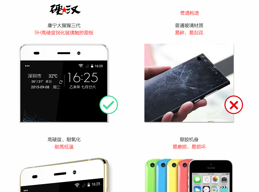 大Q手机 Q6426 腾讯游戏 智能手机 移动4G 双卡双待 极光白