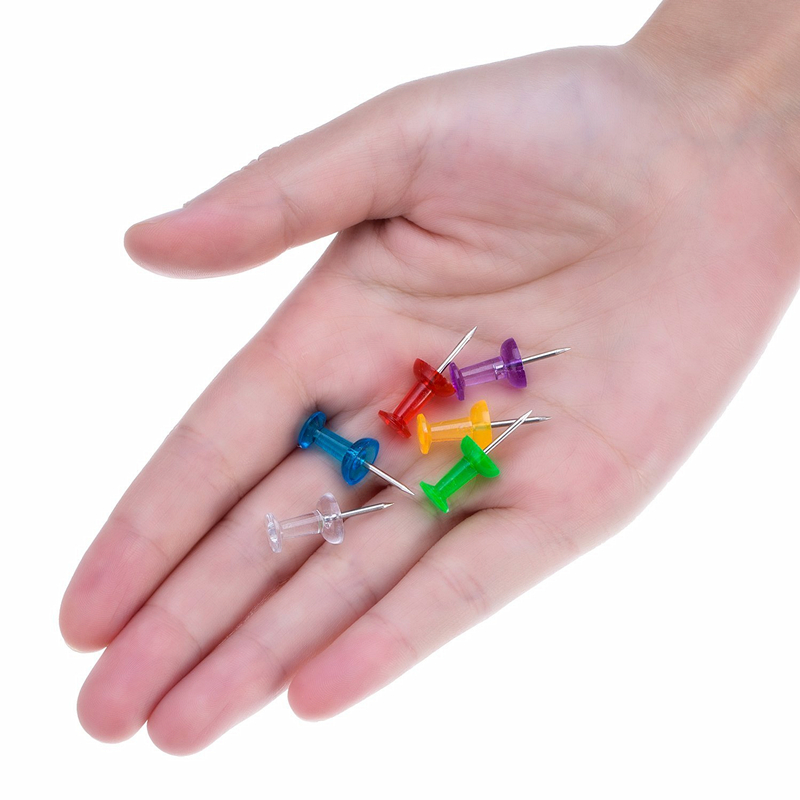 米标(hlabel) 彩色工字钉 按钉图钉软木板钉大头针照片墙钉 14款可选