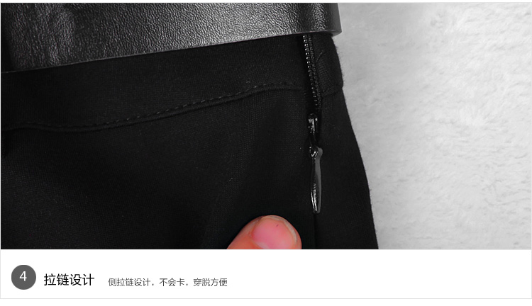
                                        柒赛文  2015秋季新品韩版流苏个性一步包裙短裙裤裙 黑色 M                