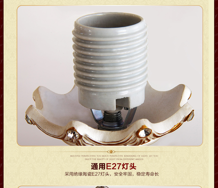 
                                        华艺灯饰 欧式吊灯 客厅餐厅卧室书房田园简约灯具 艾克诗顿 CH0262 吊灯 3头                