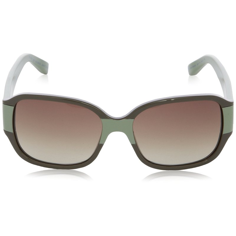 by marc jacobs womens 100/n dark green / light green frame/brown