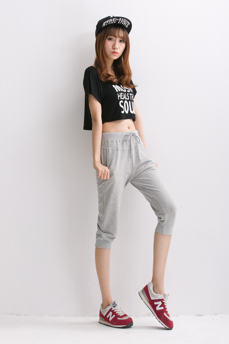 哥姿秀2016夏装女裤新款休闲七分裤女小脚女裤韩版宽松女式休闲裤