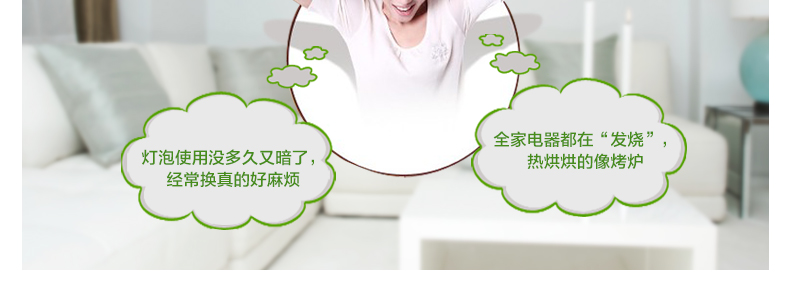 君御灯饰LED卧室厨房阳台过道吸顶具现代简约1134 1134-白 小号
