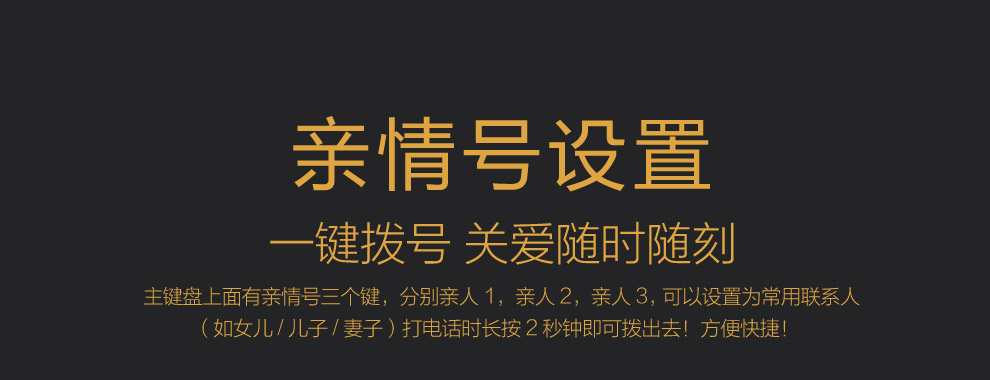 易丰（Ephone）E99- 电信2G老人手机 黑色
