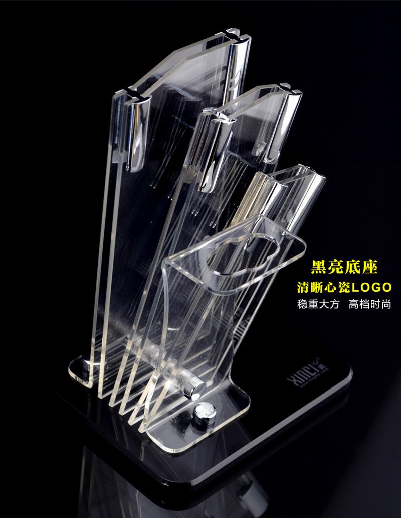 XINCI心瓷 陶瓷刀5件套厨具菜刀水果刀刨刀镜面刀皮革礼盒套装 陶瓷刀5件套