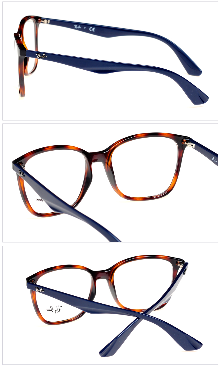 雷朋眼镜框近视复古大框男女板材雷朋眼镜架 rx7066f 注塑框架 5577