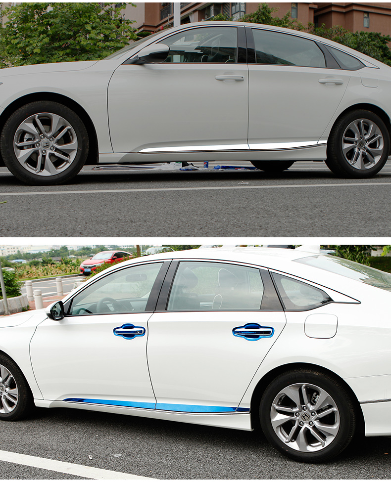 雅阁10代装饰车门防撞条门边镀铬条 十代雅阁-车身防擦饰条【黑钛款】