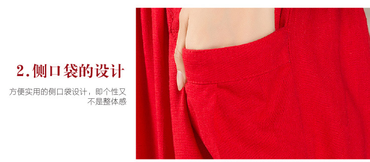 物不二2016秋冬新款灯笼裤女款长裤阔腿裤民族风刺绣棉麻绣花裤8049 黑色 M