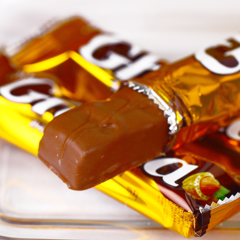 糖果/巧克力 乐天(lotte) 韩国进口食品乐天lotte加纳黑巧克力扁桃仁