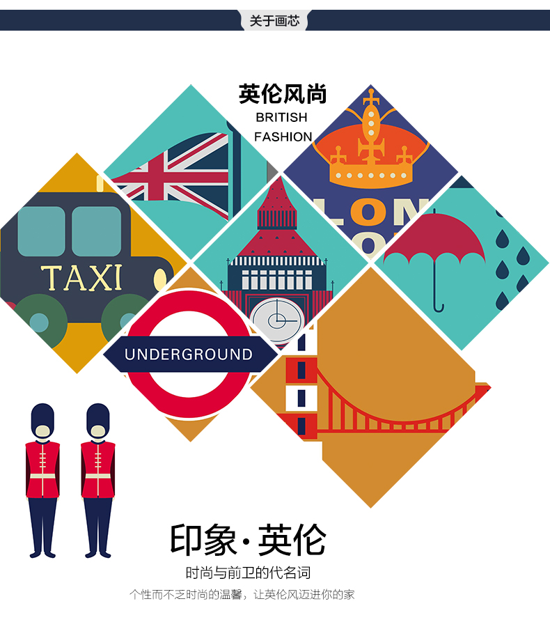 
                                        庭乐  英伦风格实木照片墙 相框墙创意组合相片墙欧式客厅相框挂墙 白蓝A款组合+送英伦画心                
