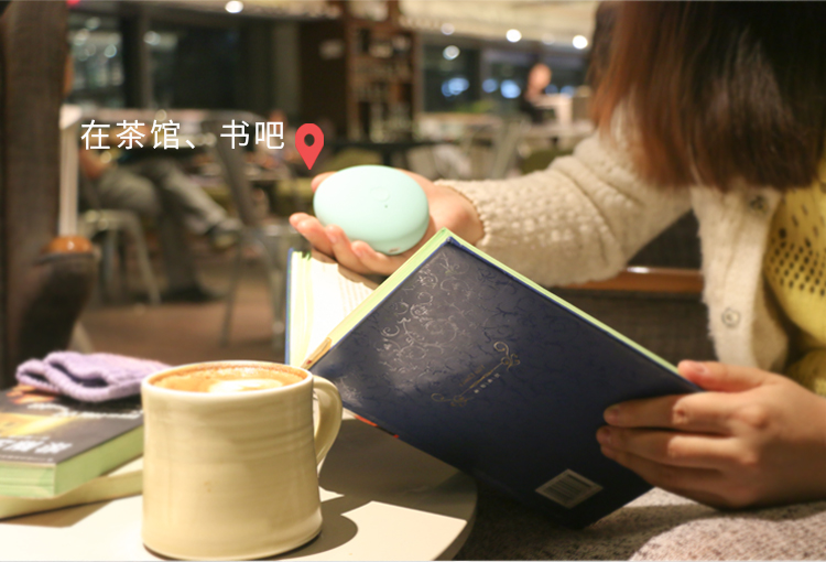 有乐 幸运石暖手宝 充电迷你USB电暖宝宝创意马卡龙电热饼铜锣烧 生日礼物 520节礼物 樱花粉