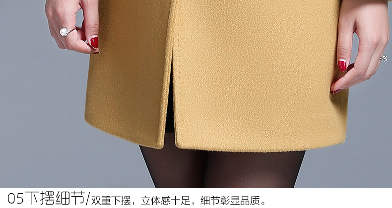 FAVMARTHA/法玛莎中长款羊绒大衣气质优雅女装22 驼色 L
