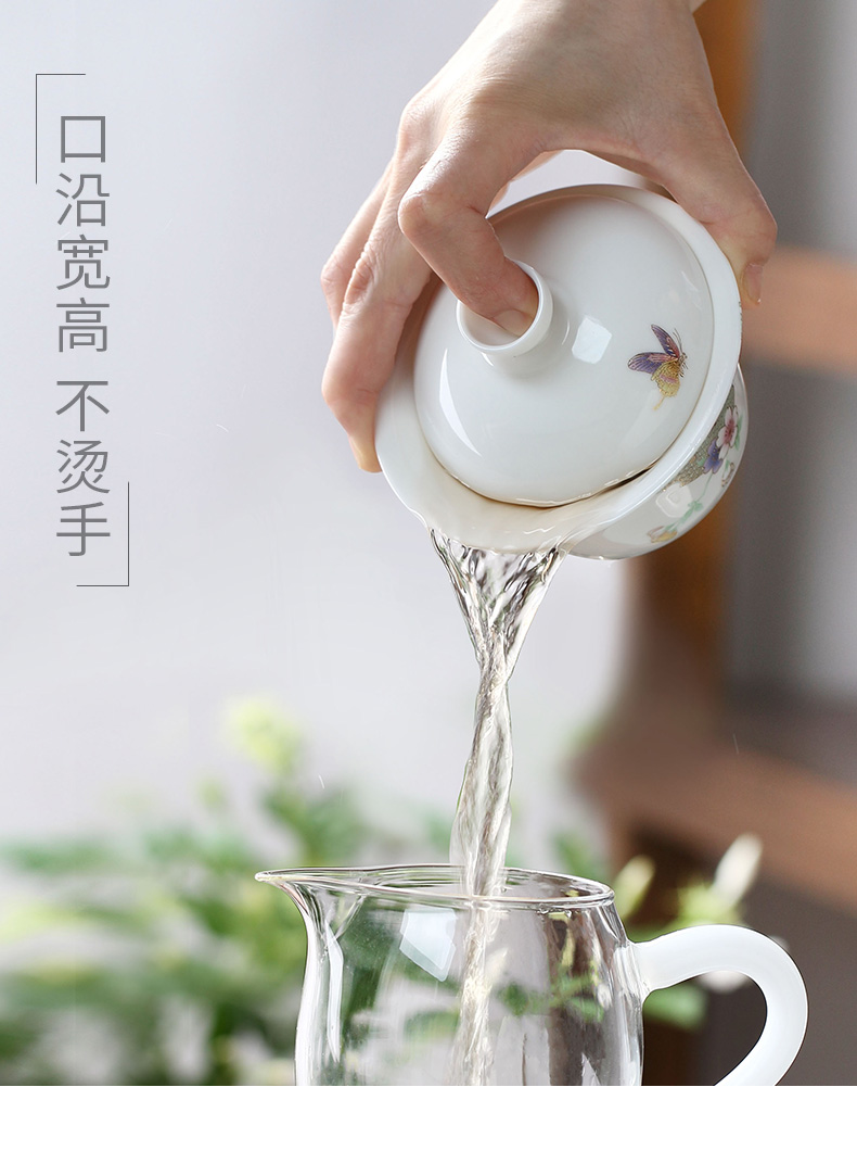 陶瓷品茗杯 大號主人杯 手工描金喝茶杯子 功夫茶具茶道杯 泡茶碗 蛋