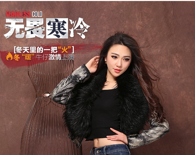 PHJ 加绒加厚中腰牛仔裤女冬季女装2016春款显瘦弹力大码打底小脚铅笔长裤子 306 306-8灰色 30码