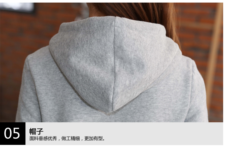 
                                                            红色新年2020新款情侣装春装外套韩版秋冬款加绒结婚照情侣卫衣 5302 灰色（绣花款） 女M码                