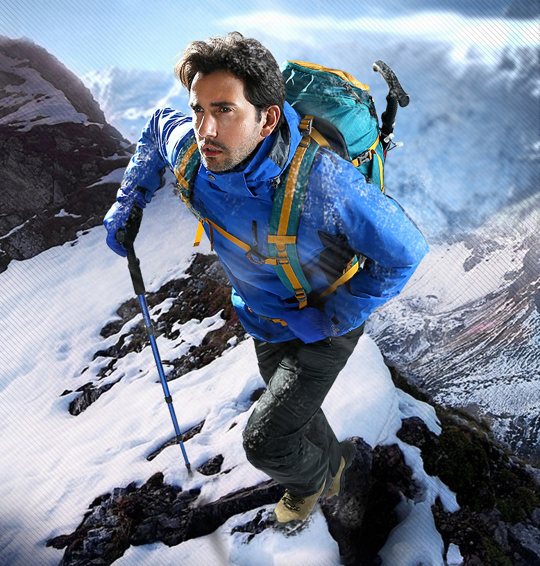 2016新款户外服装加厚抓绒两件套登山服男女款情侣冲锋衣 军绿色男款