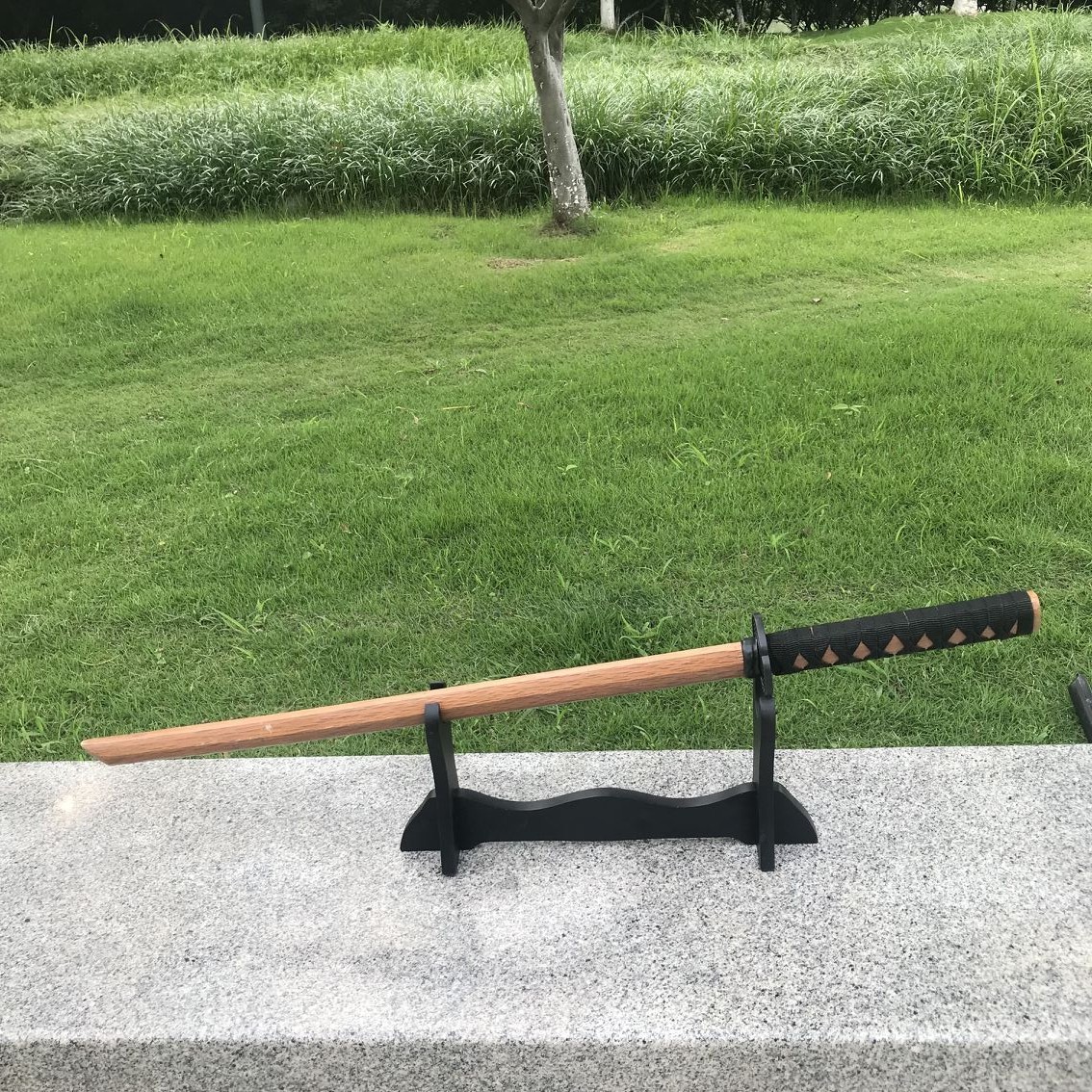 剑道练习木刀合气道木剑 专用cos竹刀未开刃儿童木剑木刀未开刃 棕色