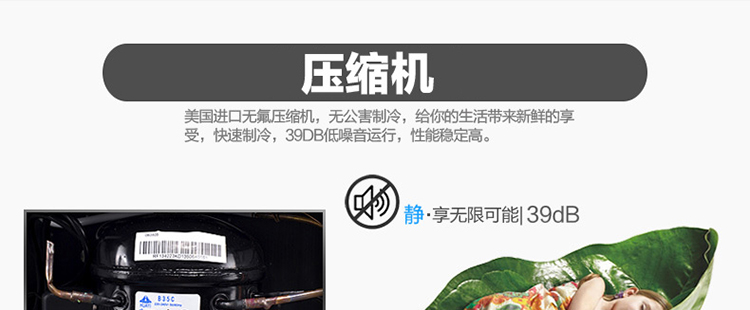 
                                        SKG 3607 95升 冷柜/冰吧 冷藏柜展示柜 立式冰柜 家用商用冰箱                