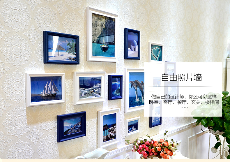 
                                        古笛 实木相框宽欧式证书框 5.6.7寸8.10.12寸a4宜家摆台创意相架画框 白色 10寸挂墙 横竖可摆                
