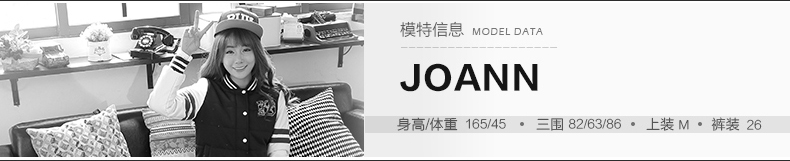 潮流前线 新款女式字母印花套头衫长袖卫衣上衣 黑色 S