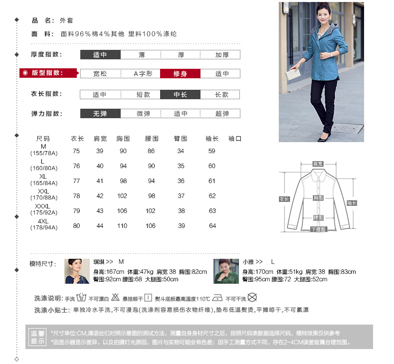
                                        欣依煊 2016秋冬大码撞色连帽风衣女中长款外套 暗红色 XXXXL                