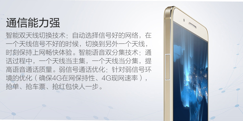 
                                        荣耀7i 双卡双待 4G 智能 手机 冰川白 电信4G (2G RAM+16G ROM) 标配版                