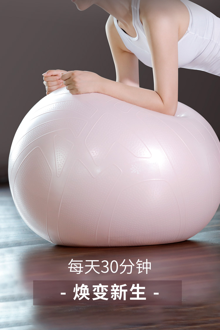 奥义瑜伽球 升级65cm加厚防滑健身球 专业防爆材质男女通用孕妇助产