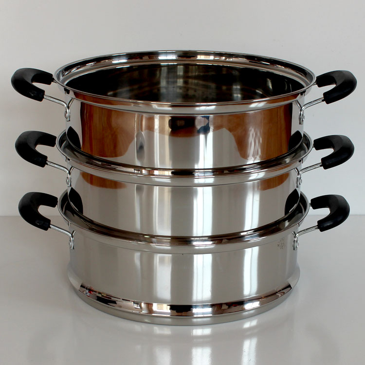 凹口蒸屉子口蒸笼蒸锅用蒸格加高加厚不锈钢 凹口笼28cm(笼底28cm)