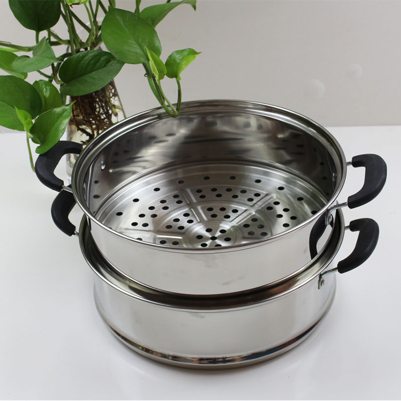 凹口蒸屉子口蒸笼蒸锅用蒸格加高加厚不锈钢 凹口笼28cm(笼底28cm)