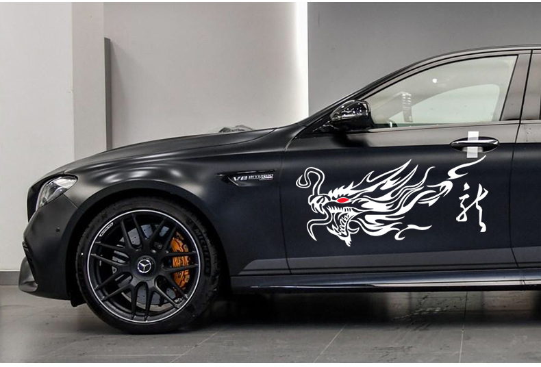 晶豹 龙图腾汽车贴龙形贴花创意个性装饰车身划痕遮挡汽车贴纸汽车