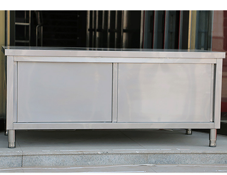 工作台厨房专用桌子打荷操作台切菜商用台面案板柜矮柜1000*600*800