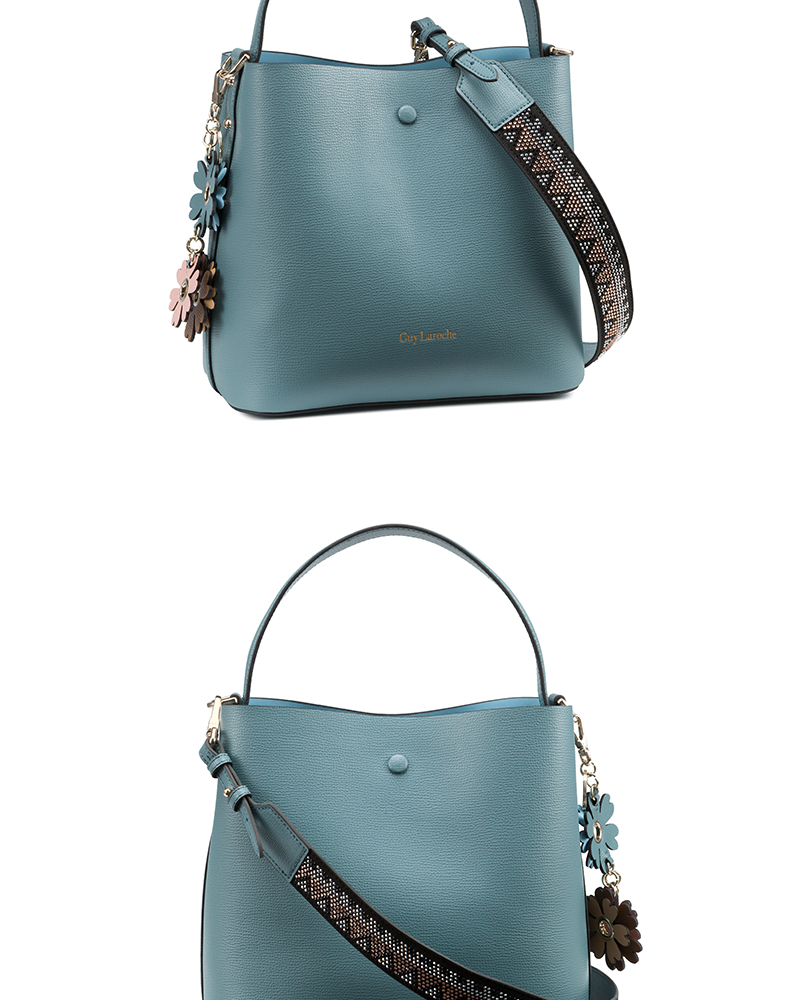 姬龙雪guylaroche新款包包女水桶包百搭休闲包单肩包潮流时尚斜挎包