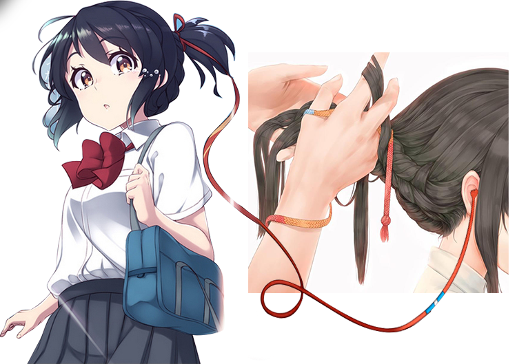 你的名字同款手绳手链三叶周边结绳手工编织材料包情侣手环套餐2买二