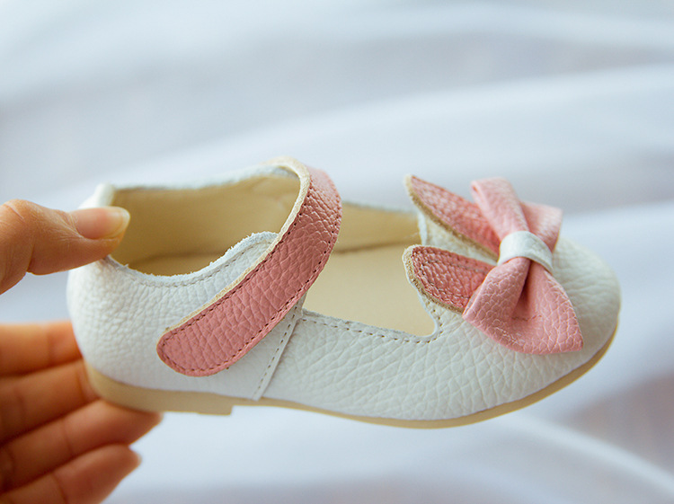 2016春款童装儿童公主鞋韩版女童新品可爱兔耳朵单鞋儿童休闲鞋 白色